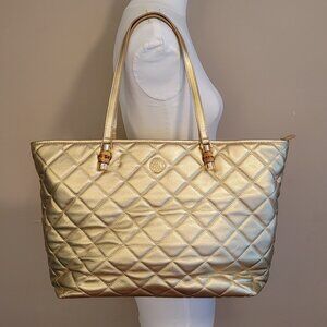 Lilly Pulitzer Meena Quilted Leather Tote Bag